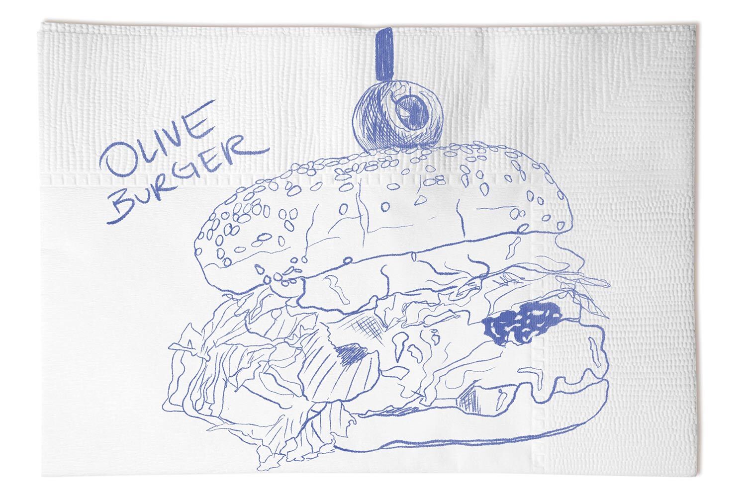 Olive Burger illustration