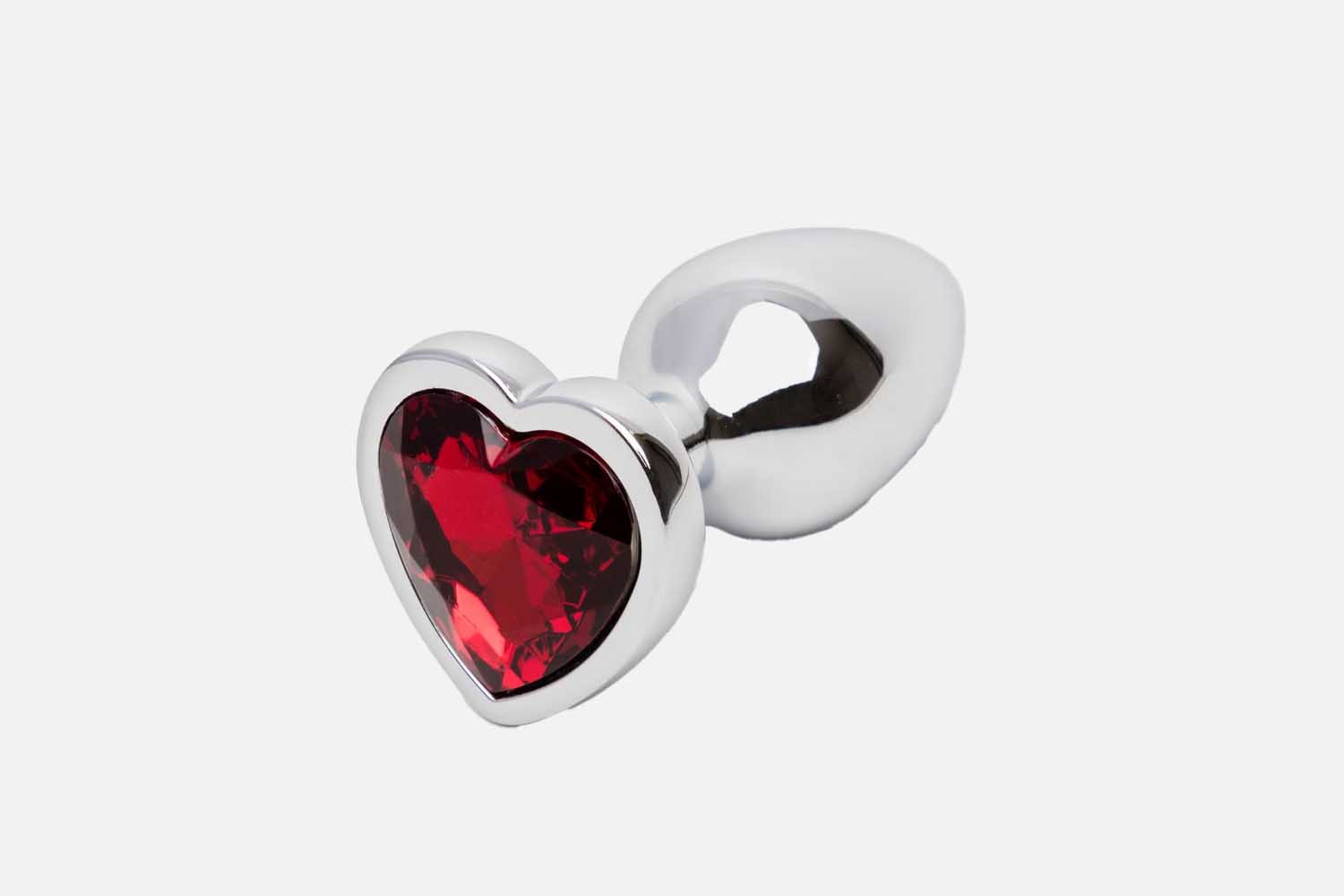 Lovehoney Secret Shine Jeweled Heart Butt Plug 2.5 Inch