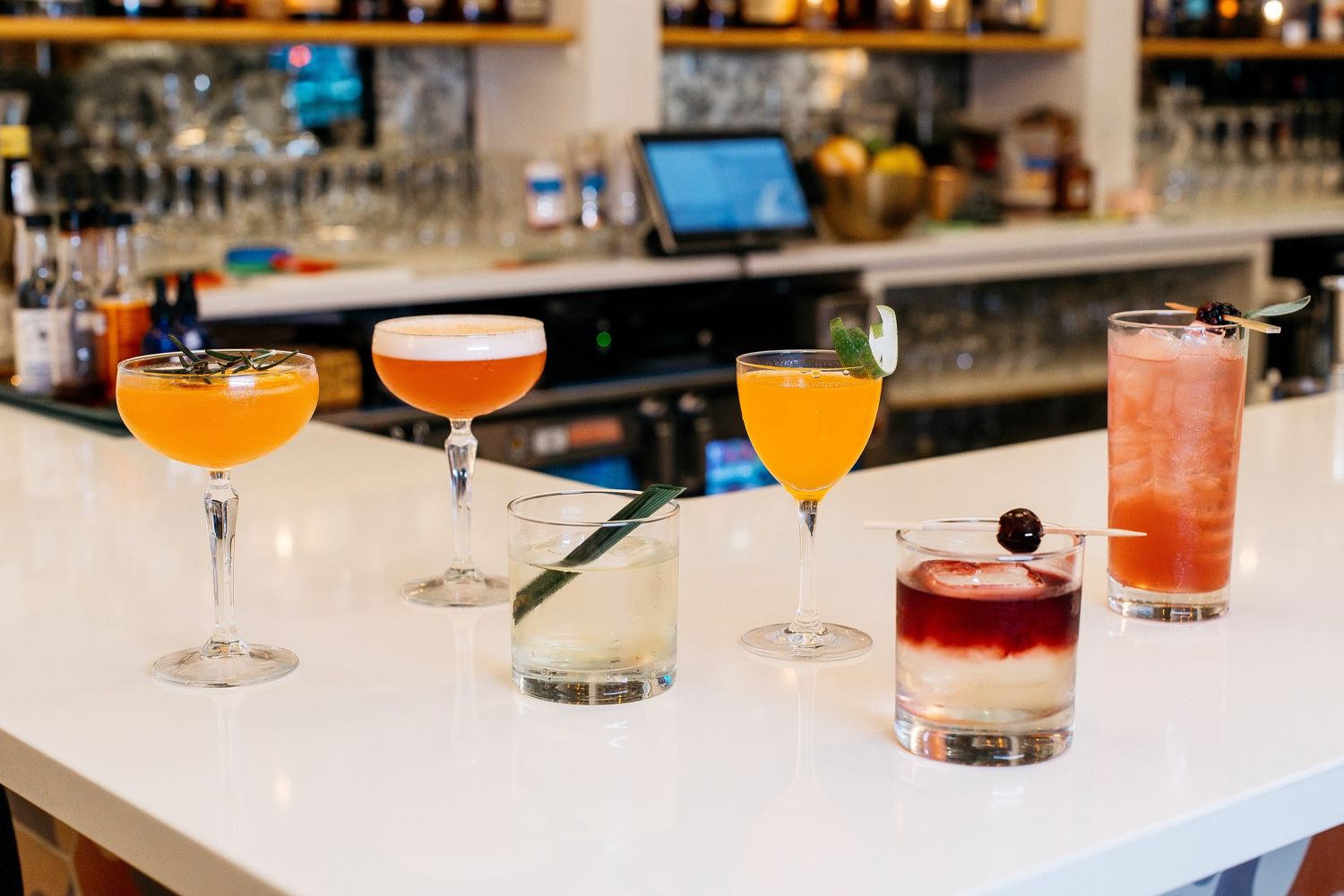 Hen House boasts a sophisticated cocktail menu, which includes a bourbon-based Elvis cocktail.