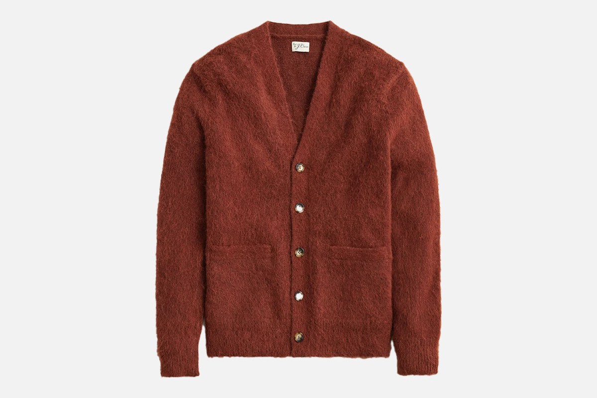 J.Crew Alpaca-Blend V-Neck Cardigan Sweater
