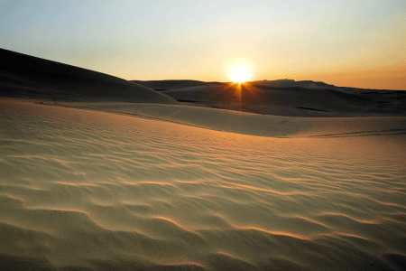 The best place to go sand surfing in the Cowboy State is Wyoming’s Killpecker Sand Dunes.