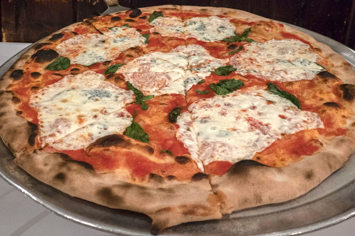 The Margherita pizza at Patsy's