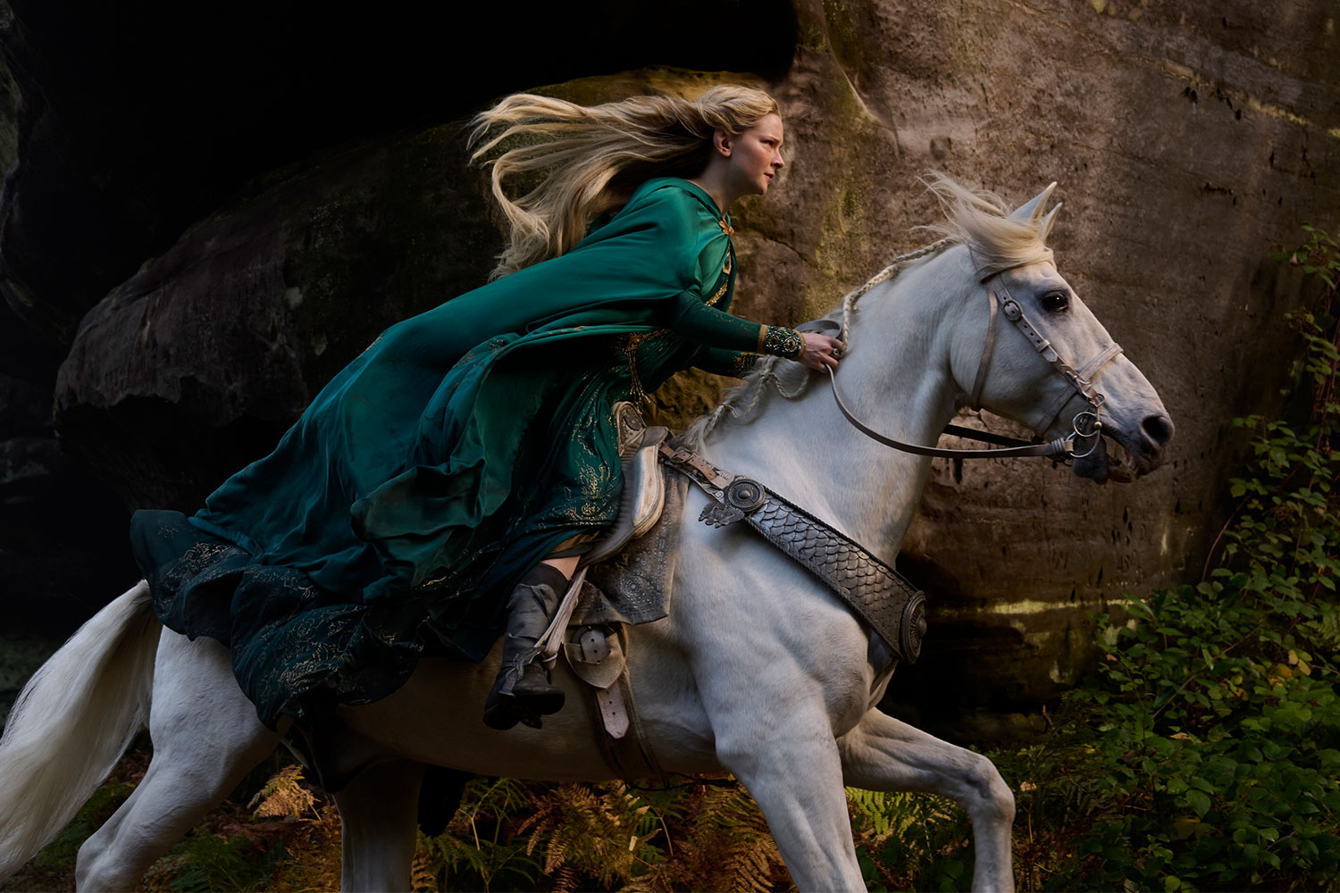 Morfydd Clark as Galadriel in season two of "The Lord of the Rings: Rings of Power" which debuts on August 29, 2024