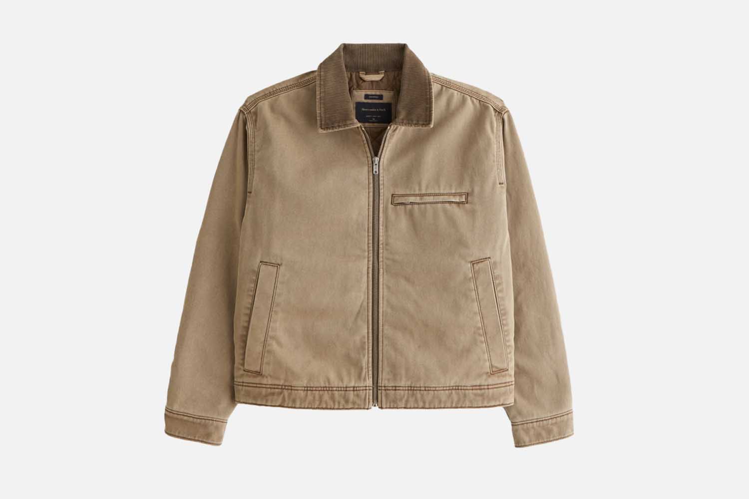 Abercrombie Cropped Zip Workwear Jacket