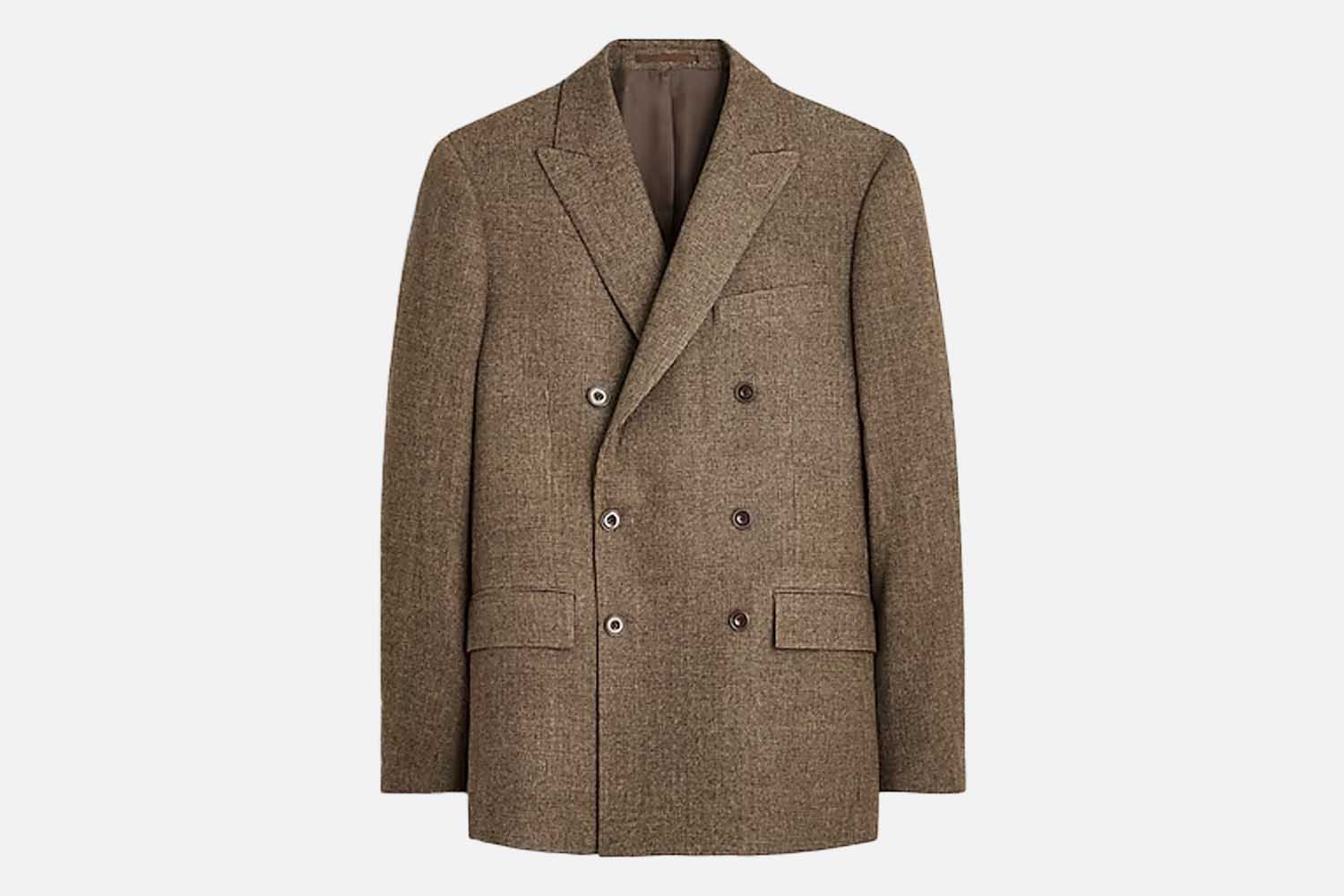 J.Crew Kenmare Relaxed-Fit Double-Breasted Suit Jacket in Merino Wool