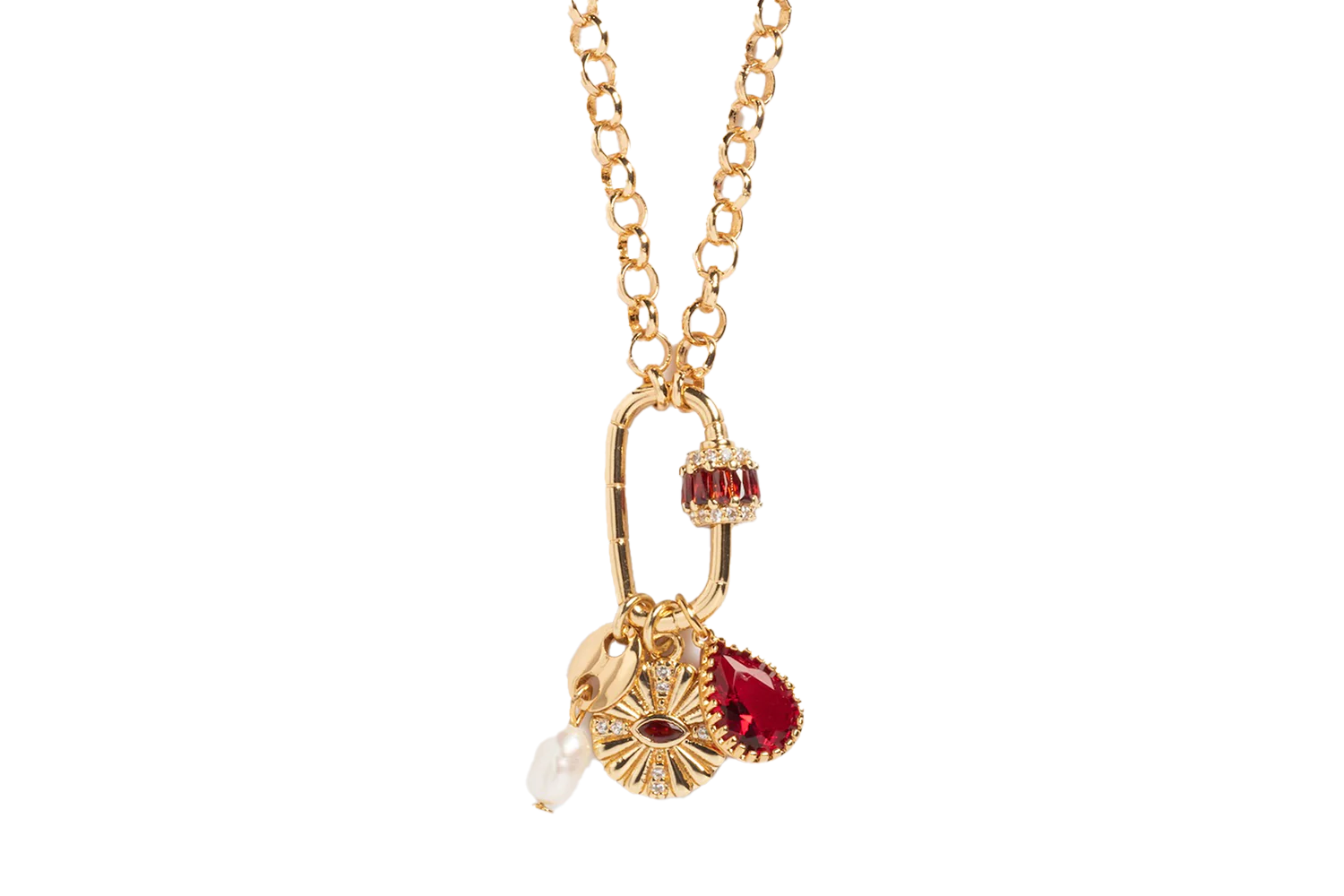 Ettika Queen Crystal Birthstone Charm Necklace
