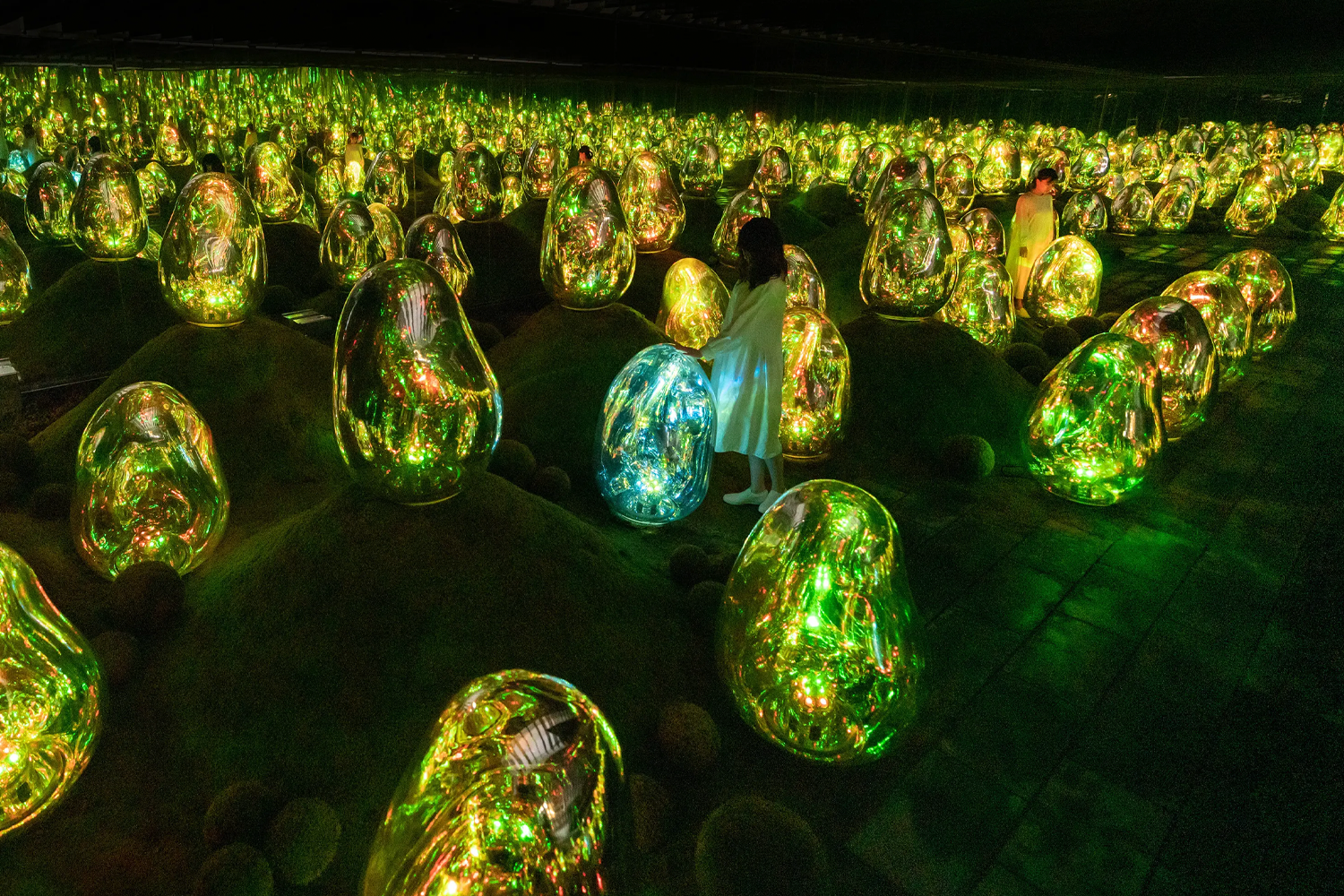 teamLab Planets is an immersive art experience where visitors go barefoot and actually interact with the works