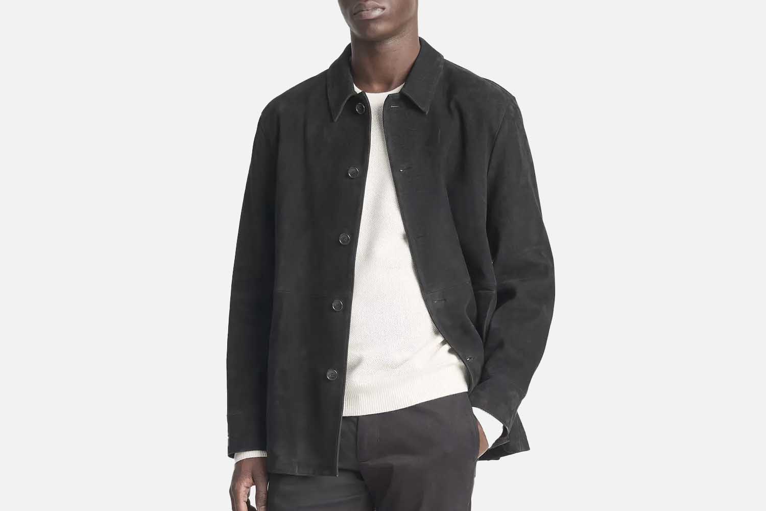 Vince Suede Car Coat