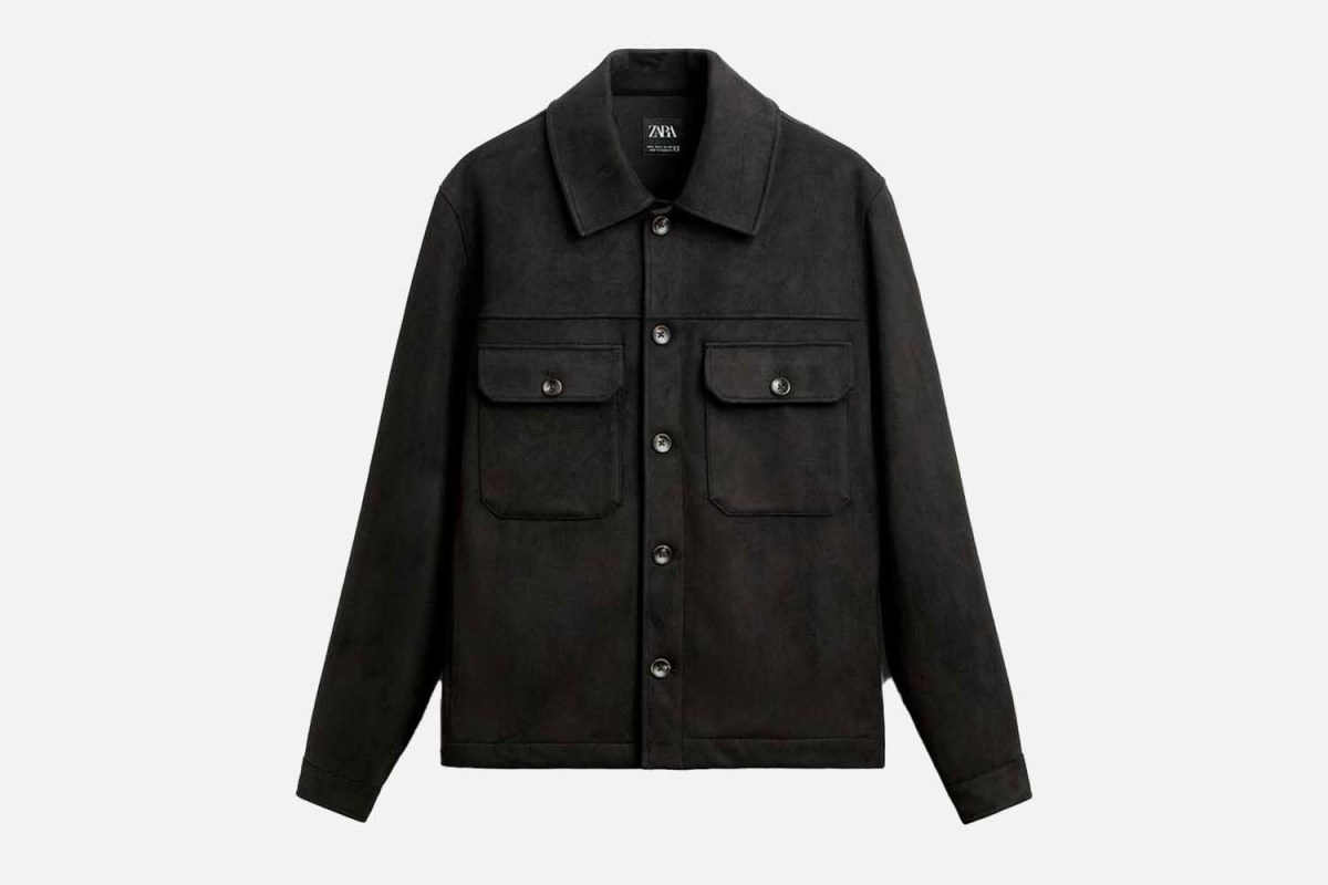 Zara Faux Suede Overshirt