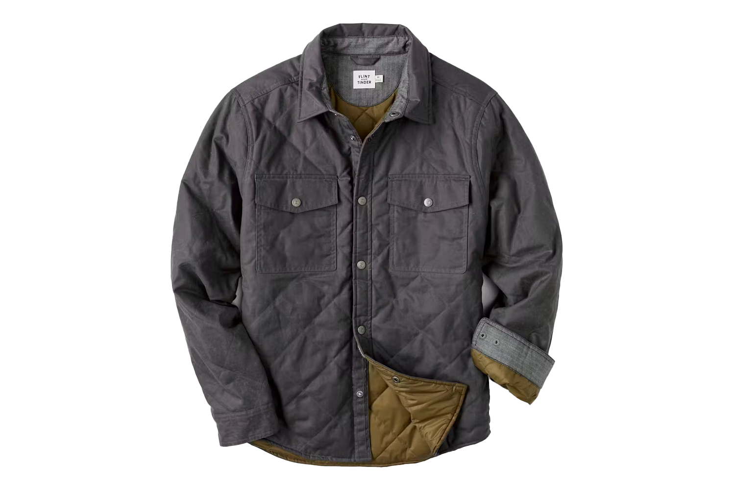 Flint and Tinder Quilted Waxed Shirt Jacket