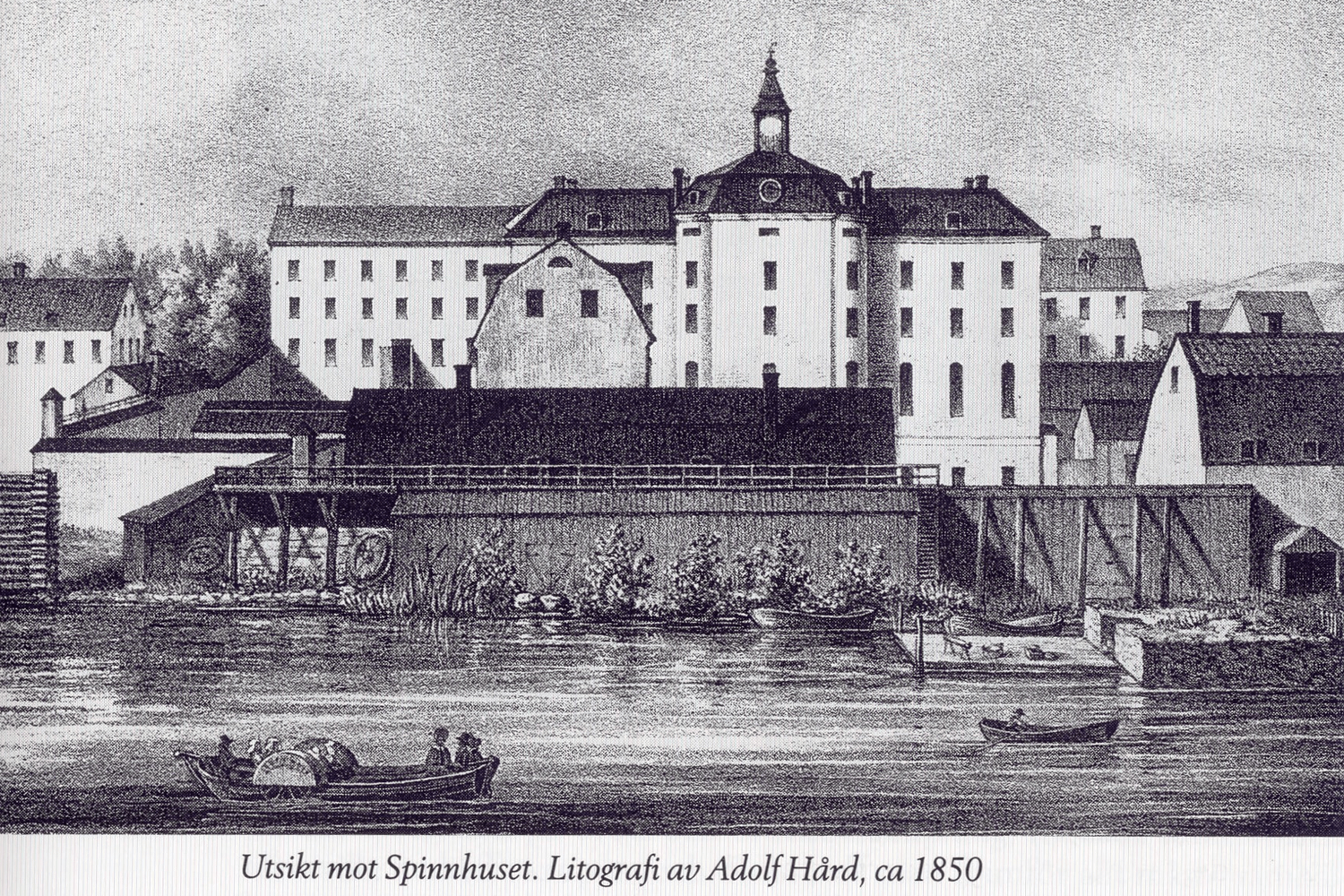 A sketch of Långholmen Hotel Stockholm in its original form
