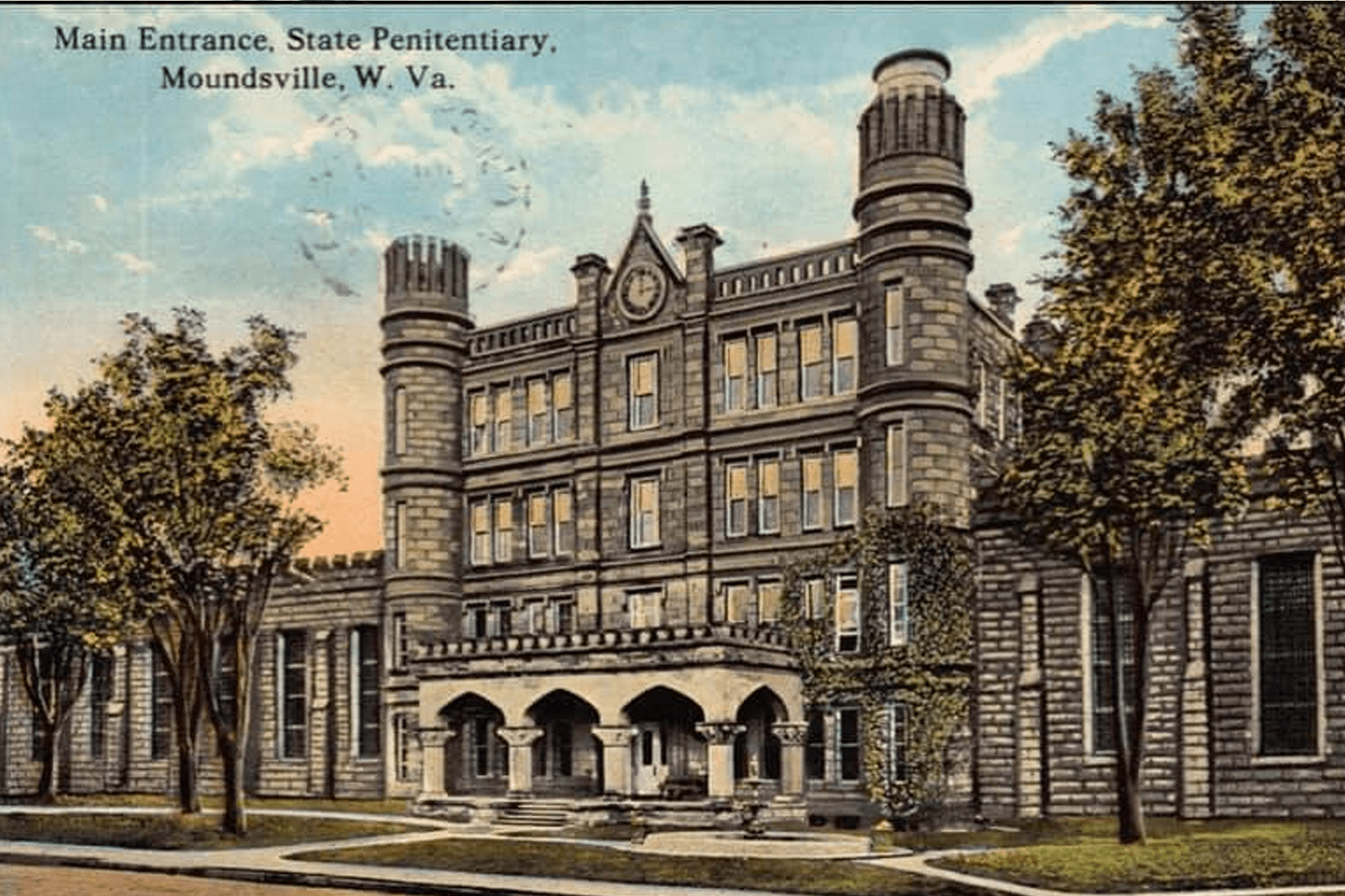 An early drawing of West Virginia Penitentiary