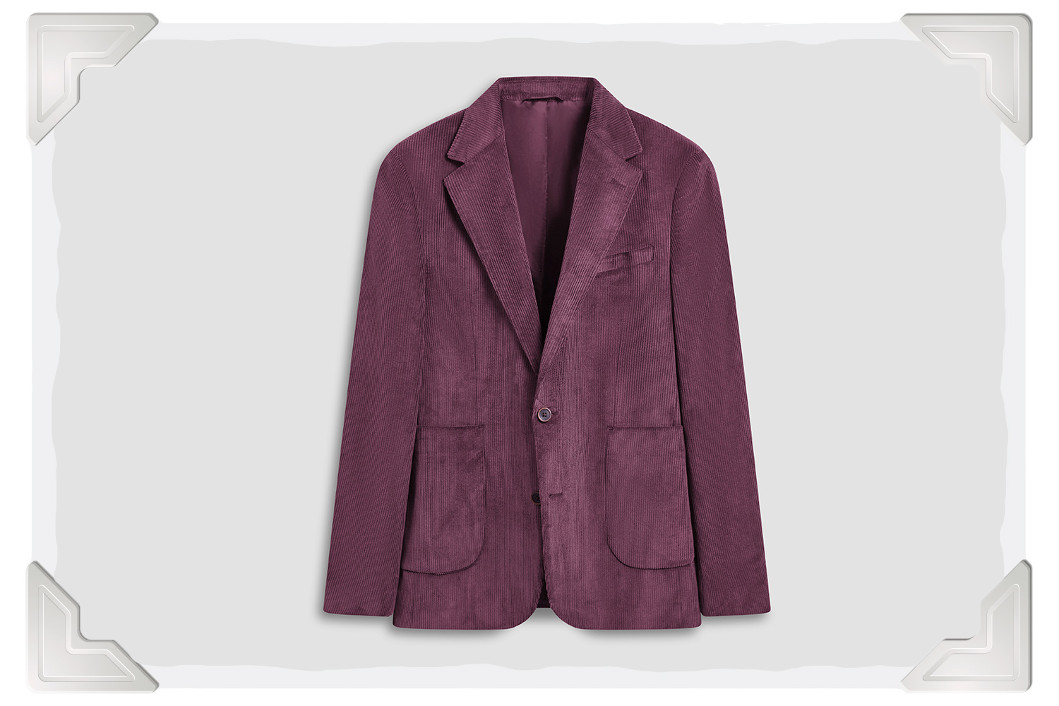 BUGATCHI Comfort Stretch Two Button Corduroy Blazer 