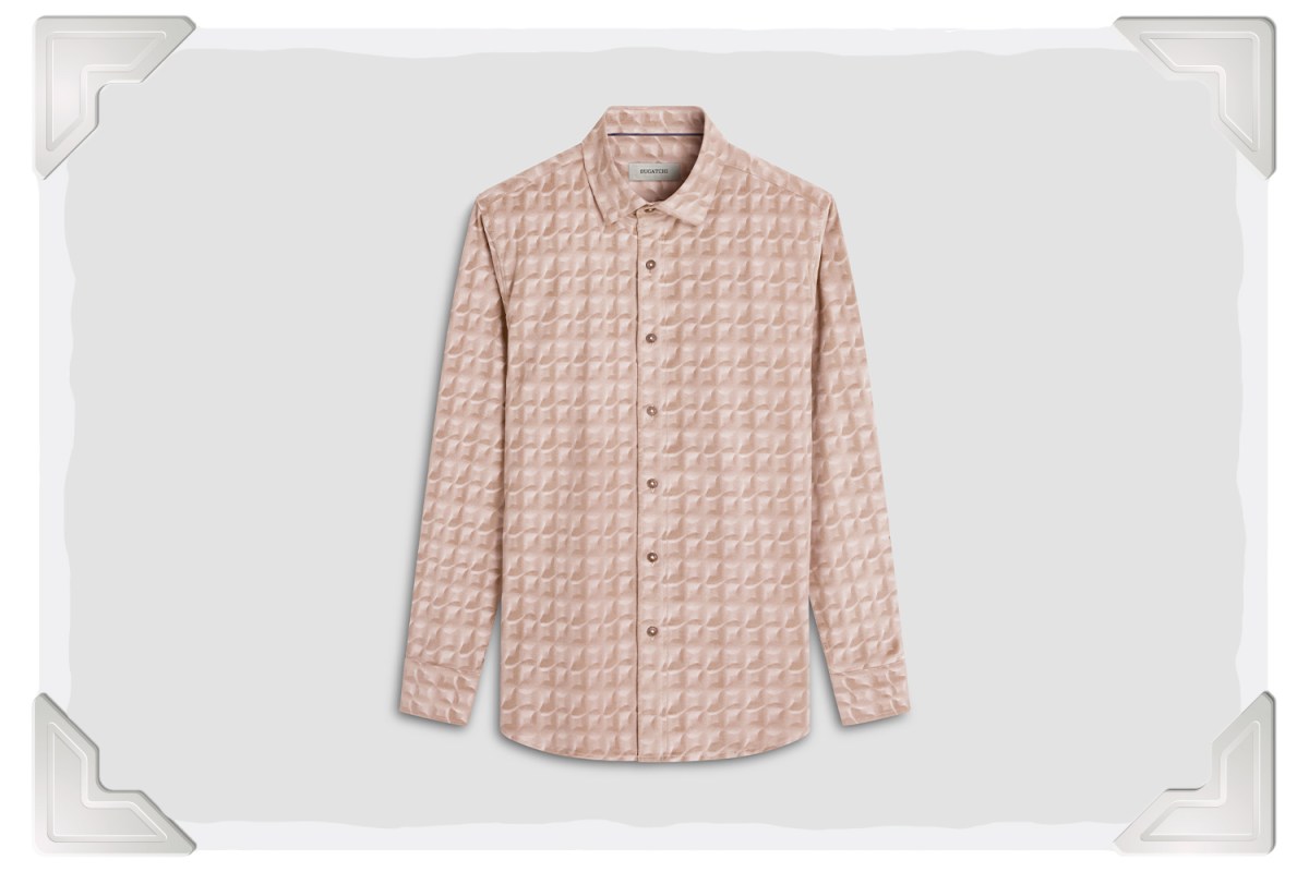 BUGATCHI Karl Waffle Corduroy Shirt