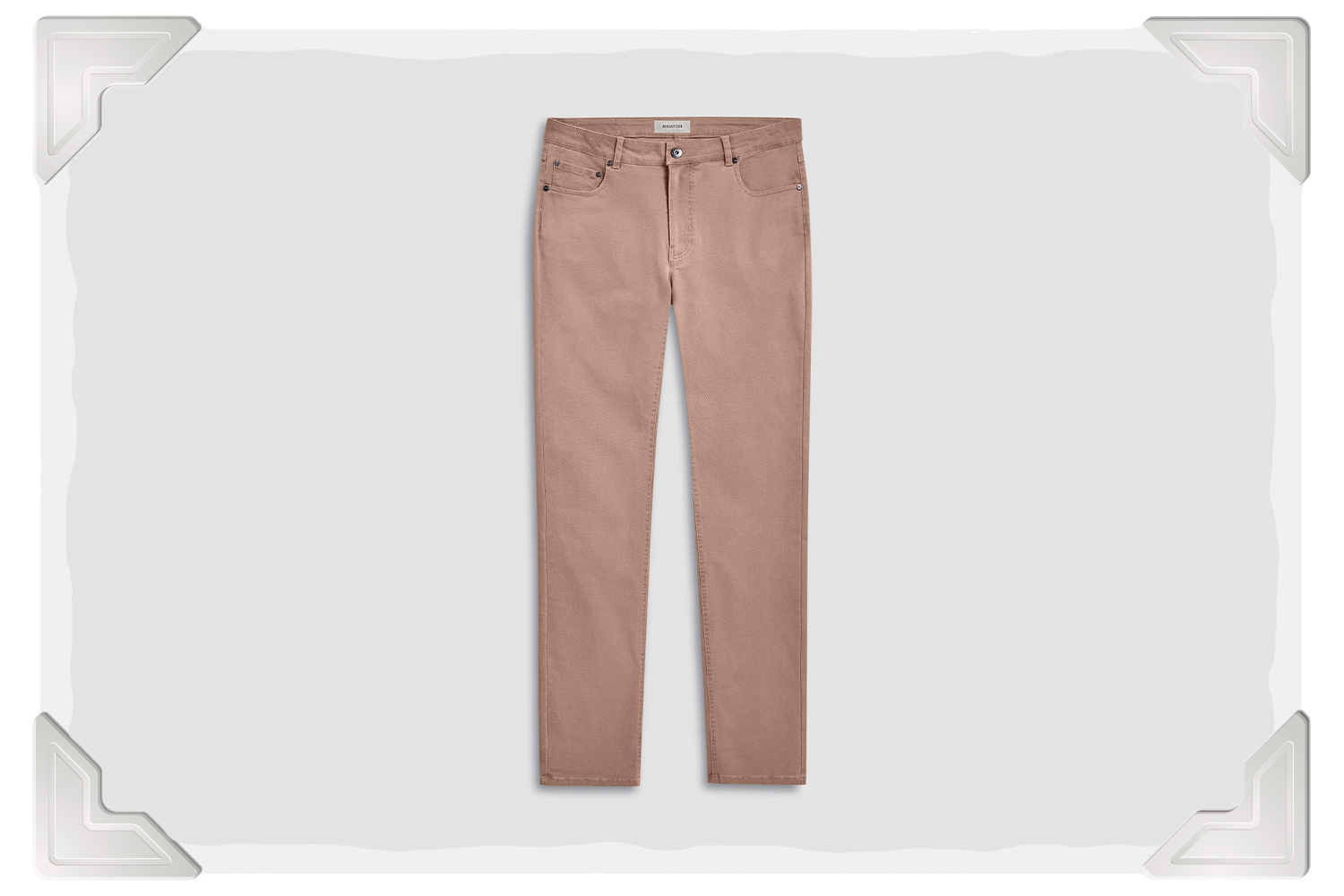 BUGATCHI Preston Micro Basketweave Printed Five-Pocket Pants 