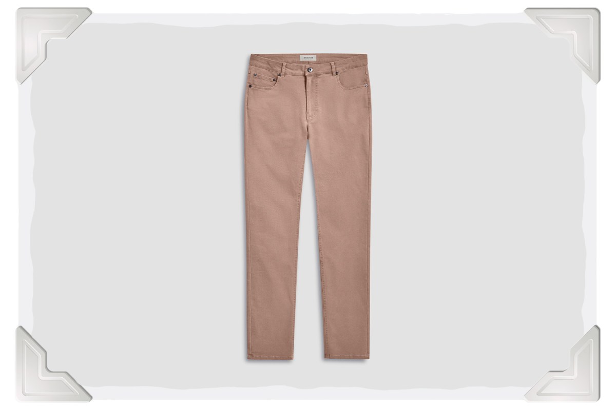 BUGATCHI Preston Micro Basketweave Printed Five-Pocket Pants