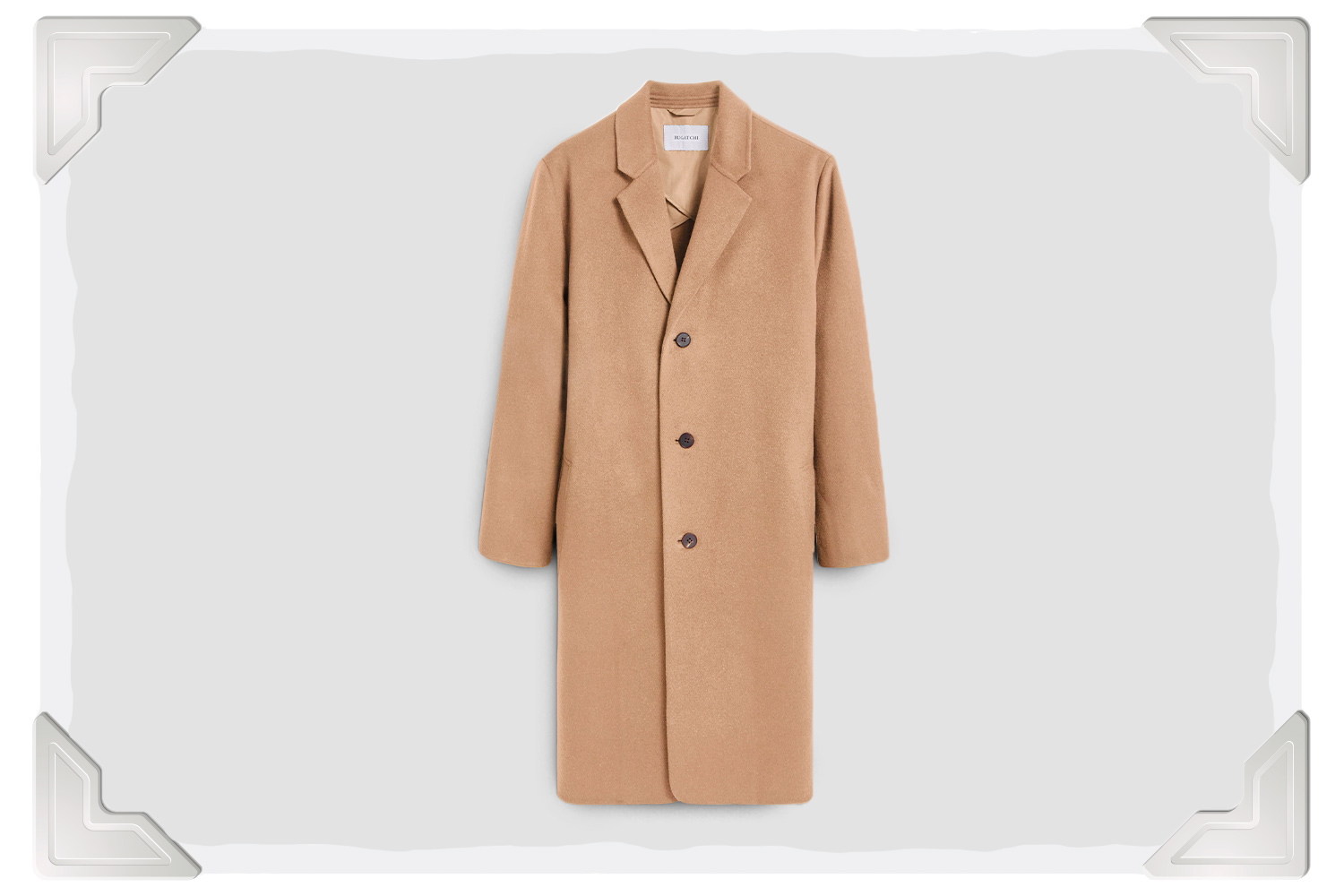 BUGATCHI Full Length Wool Coat 