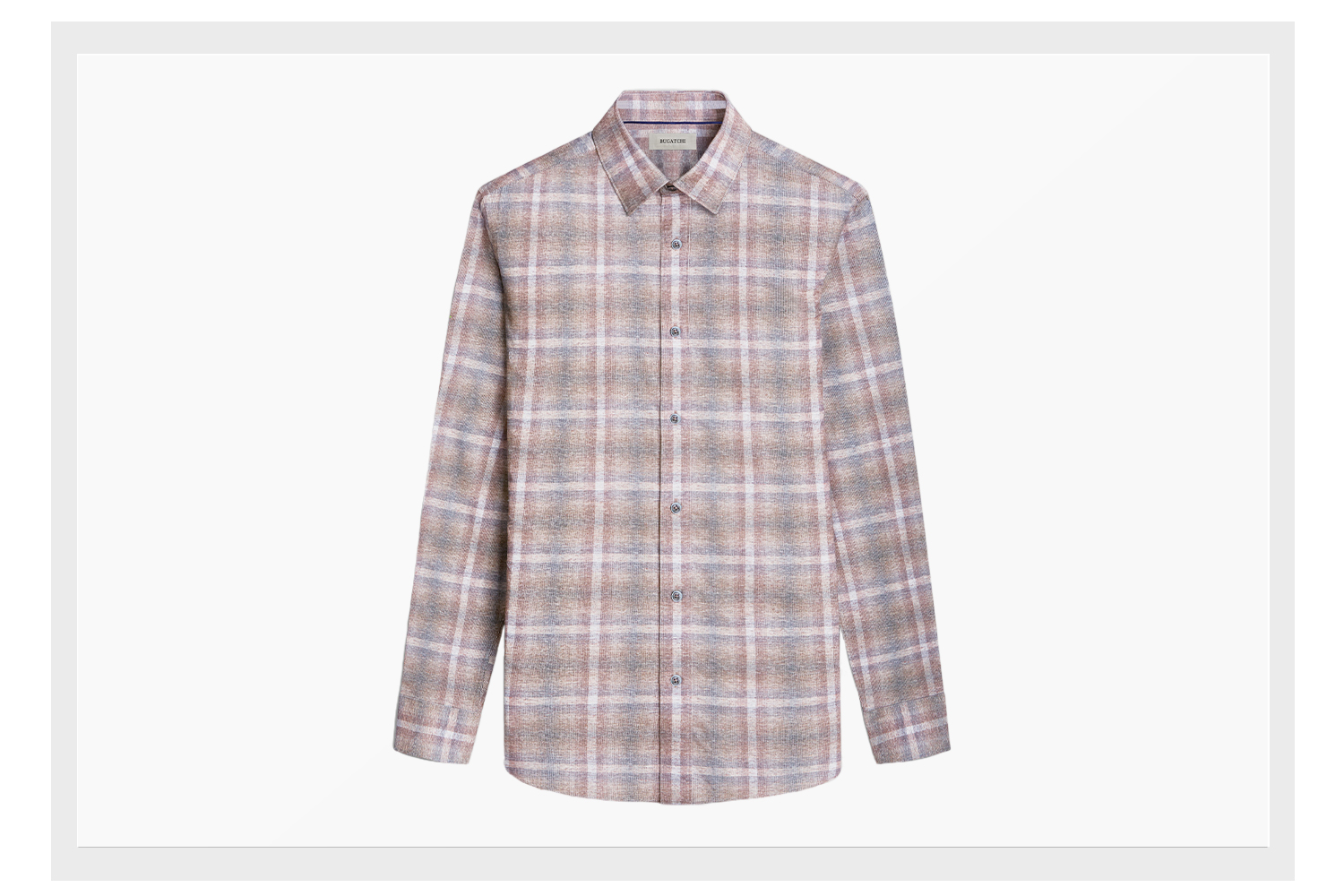 BUGATCHI TK (pink checkered shirt)