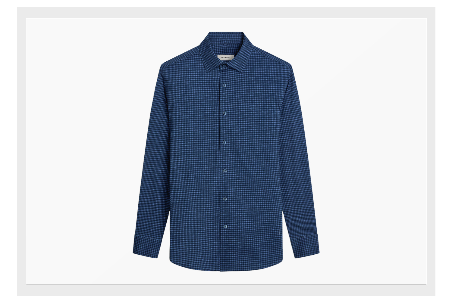 BUGATCHI James Checkered OoohCotton Shirt