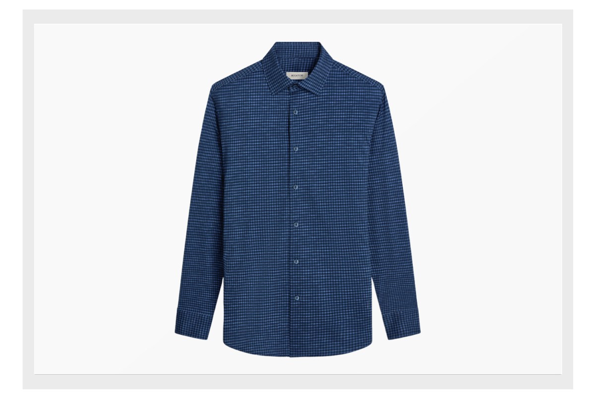 BUGATCHI James Checkered OoohCotton Shirt