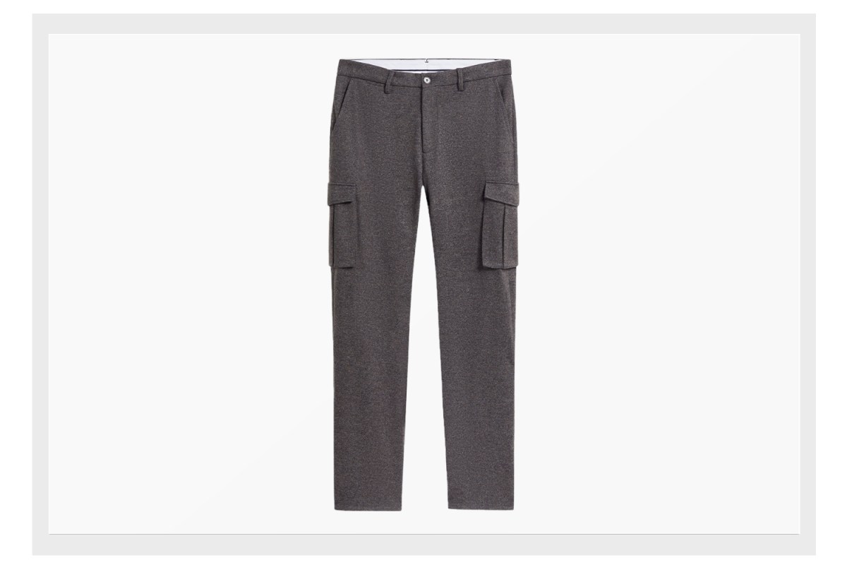 BUGATCHI Wool Blend Knit Cargo Pants