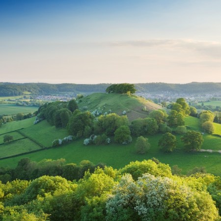 Aerial view of the Cotswolds