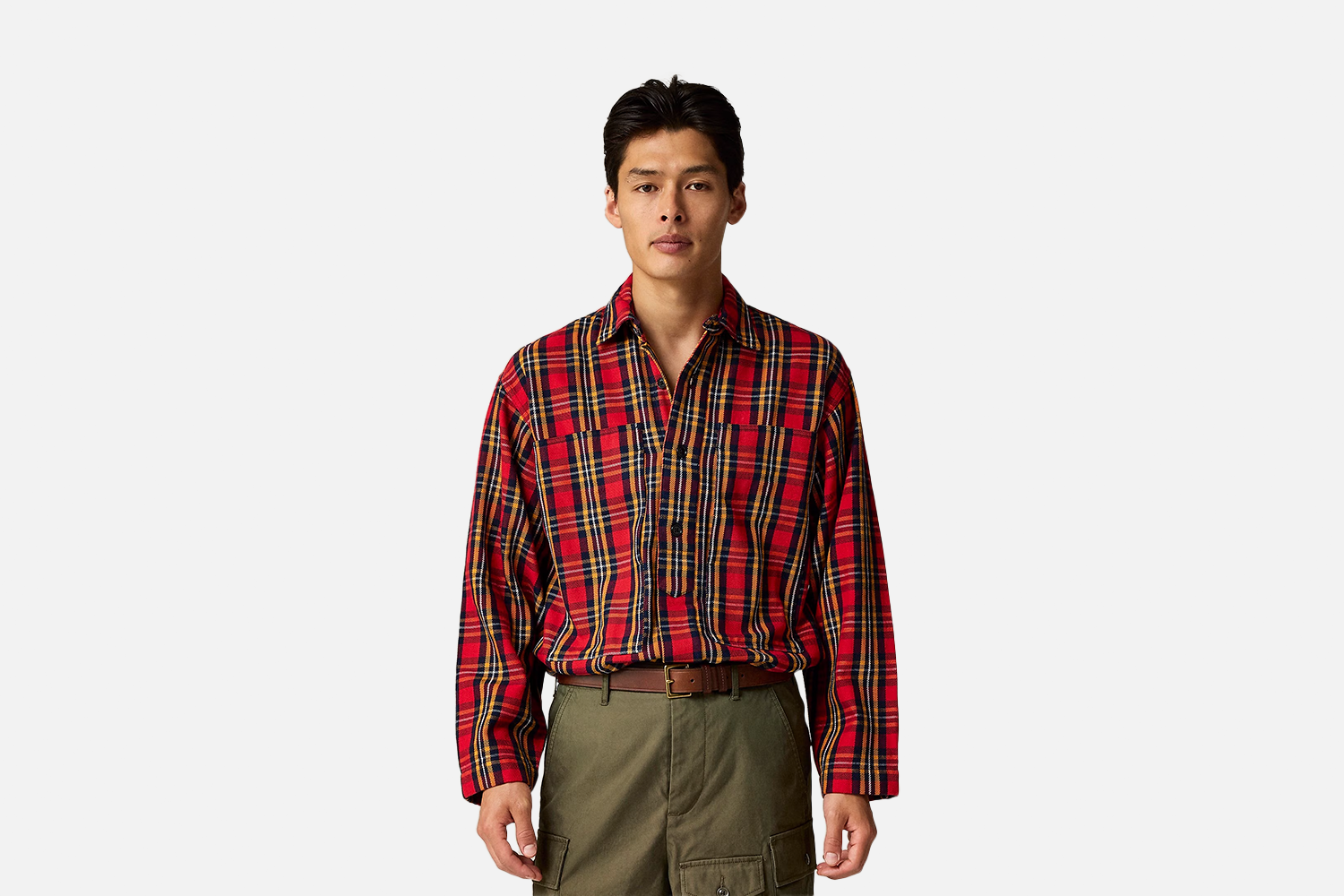 Limited Edition J.Crew Relaxed Twill Utility Shirt in Plaid