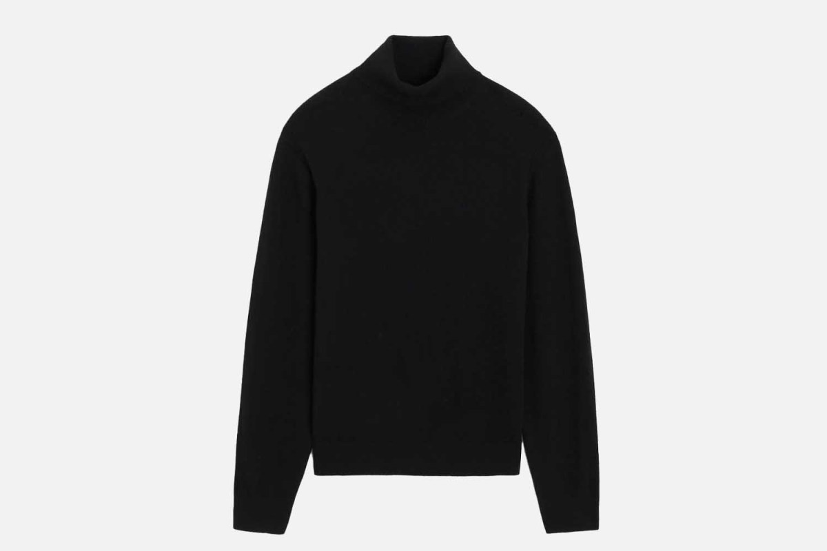 Todd Snyder Cashmere Turtleneck in Black