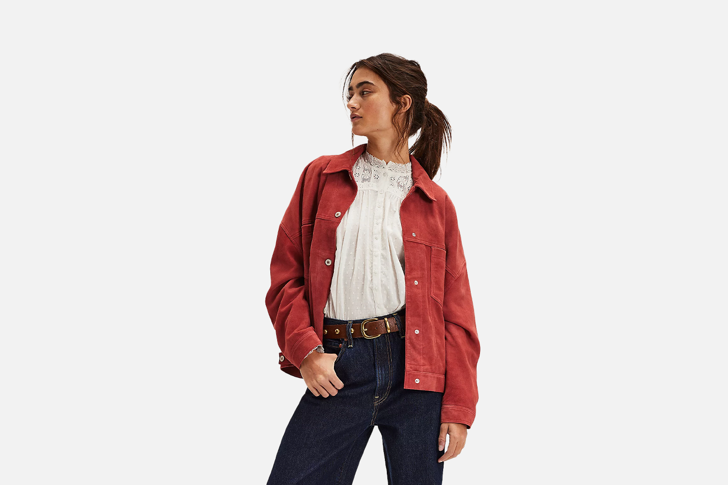 Free People We The Free Opal Swing Suede Jacket