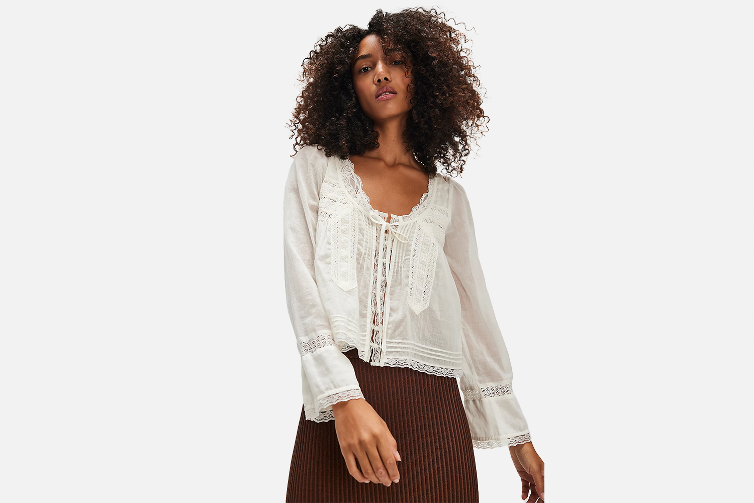 Free People Forevermore Long-Sleeve Top