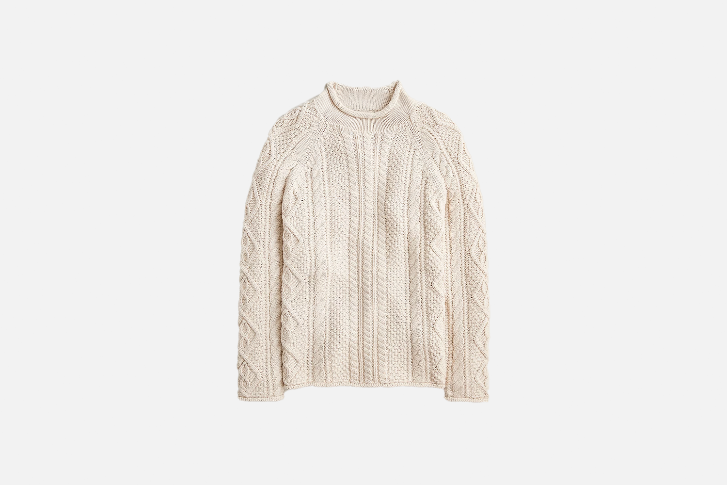 J.Crew Cotton Cable-knit Rollneck