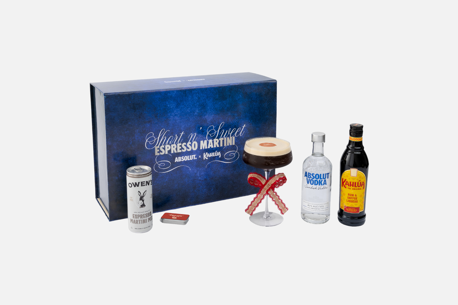 Absolut & Kahlúa Short n’ Sweet Espresso Martini Cocktail Kit