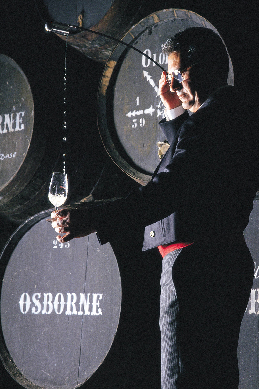 Pouring sherry