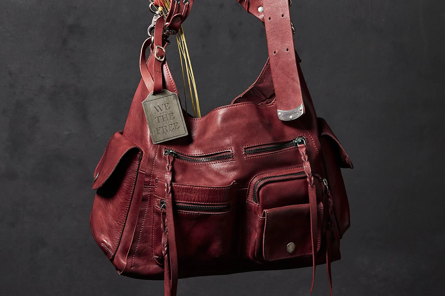 Free People We The Free Ledger Leather Bag