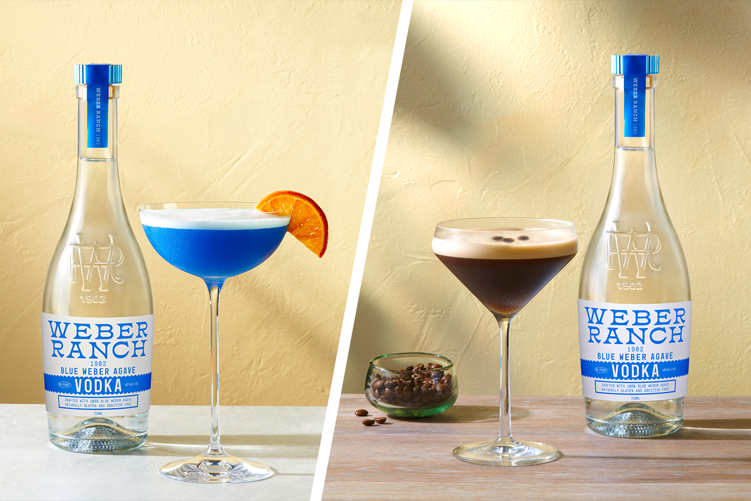 Two cocktails from Weber Ranch vodka