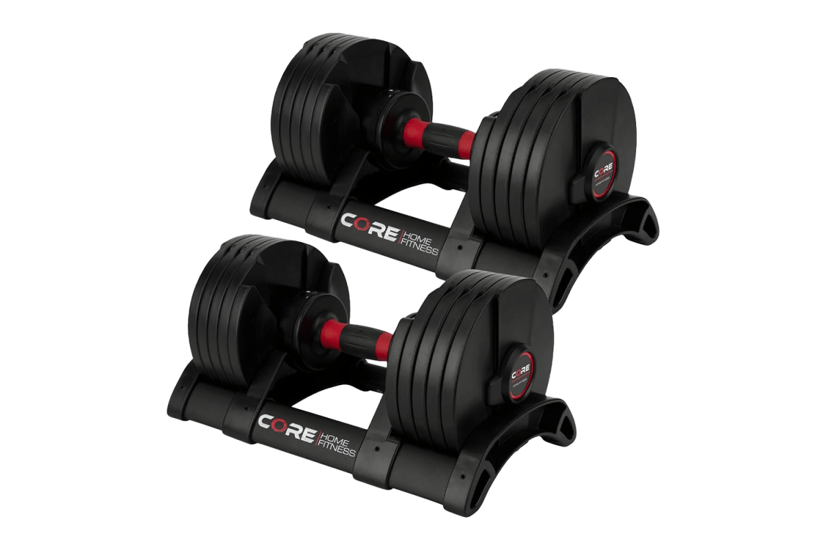 Core Fitness Adjustable Dumbbell Weight Set