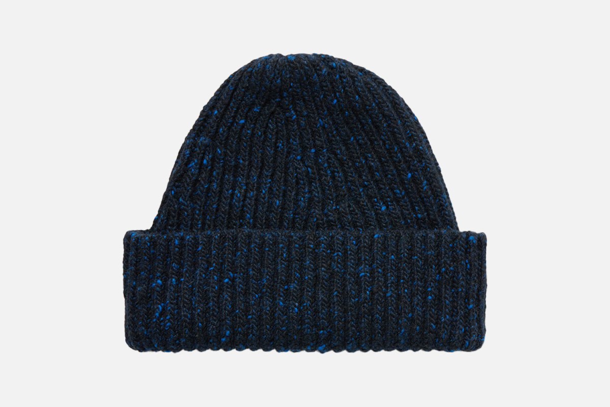 Inis Meáin Ribbed Cashmere Beanie