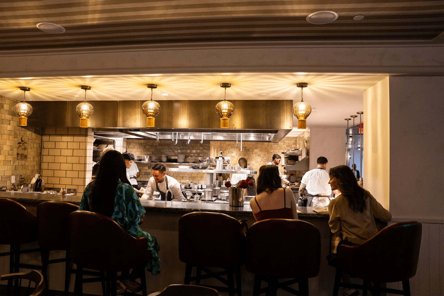 The chef's counter at Kiln