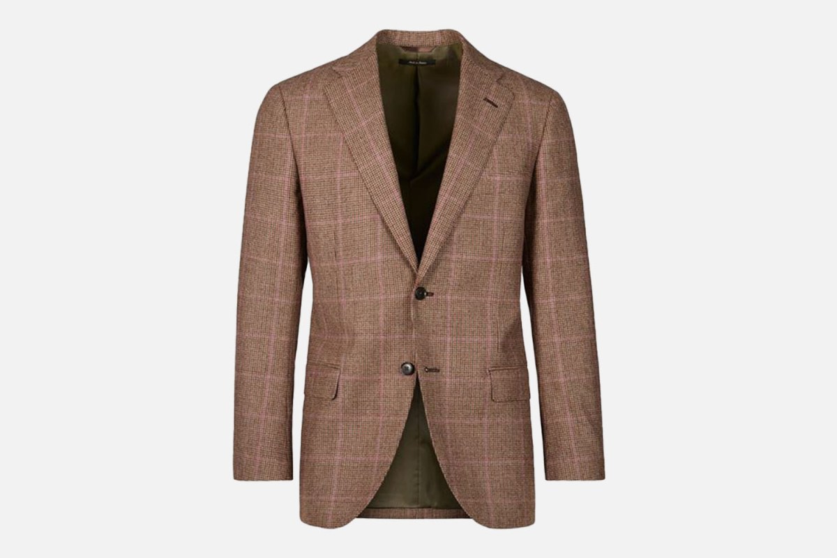Paul Stuart Wool Plaid Jacket