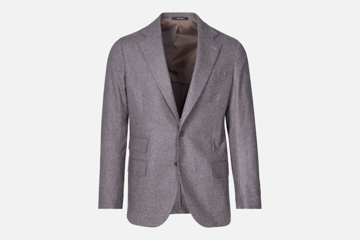 Paul Stuart Wool & Cashmere Herringbone Suit
