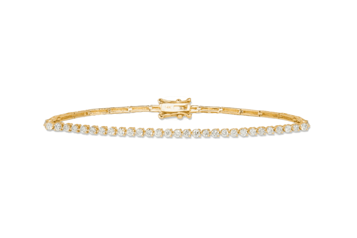 Stone and Strand Baseline Tennis Bracelet