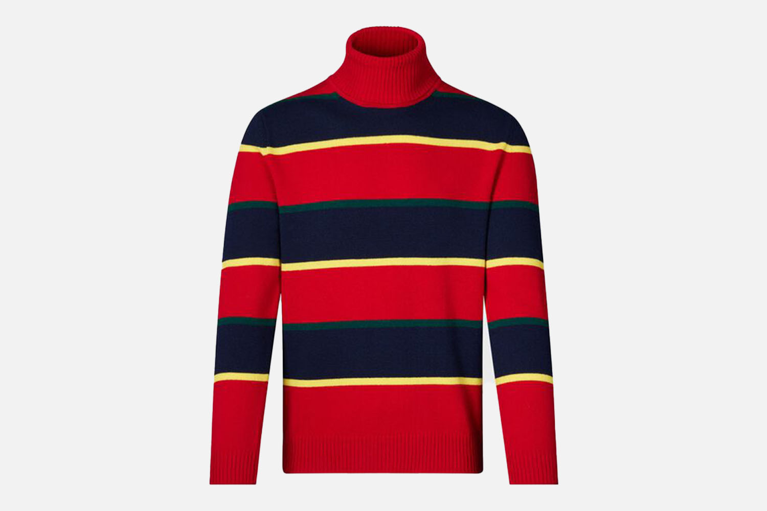 Paul Stuart Wool Regimental Stripe Turtleneck