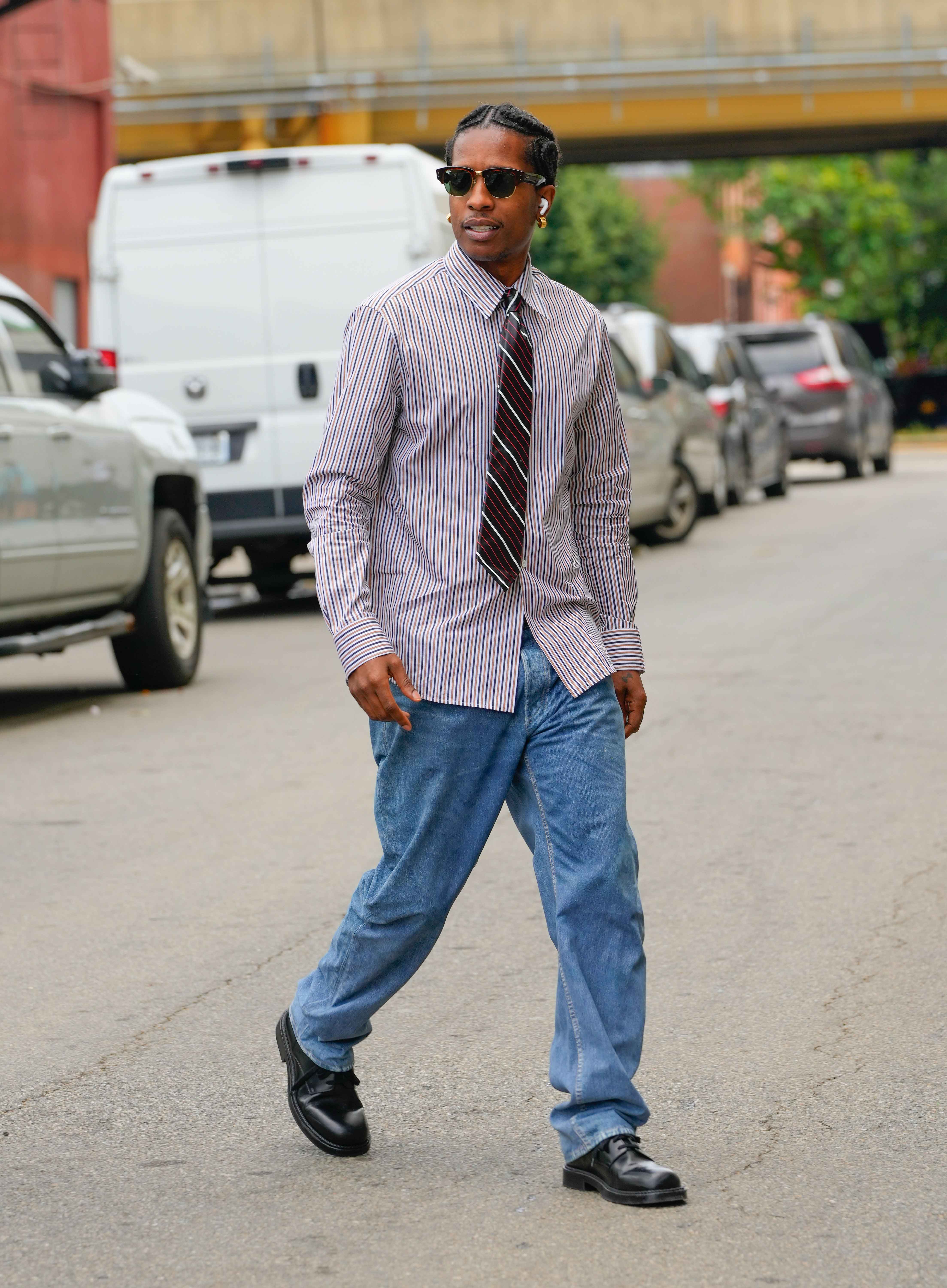 NEW YORK, NEW YORK - JUNE 30: A$AP Rocky is seen on June 30, 2024 in New York City. (Photo by Gotham/GC Images)