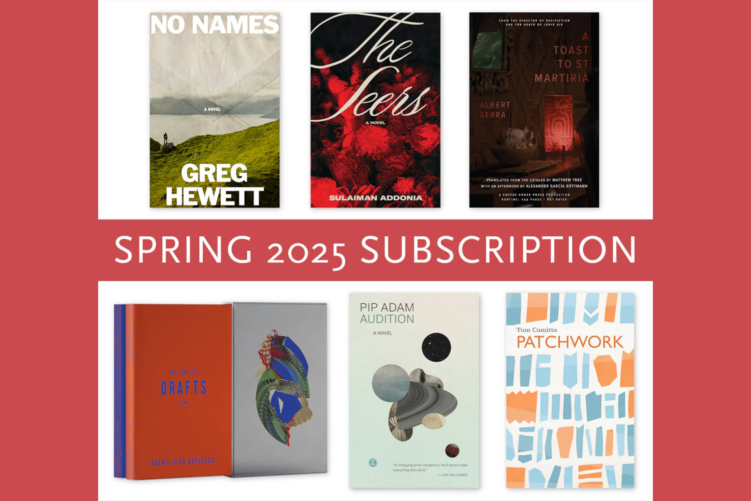 Coffee House Press Book Subscription
