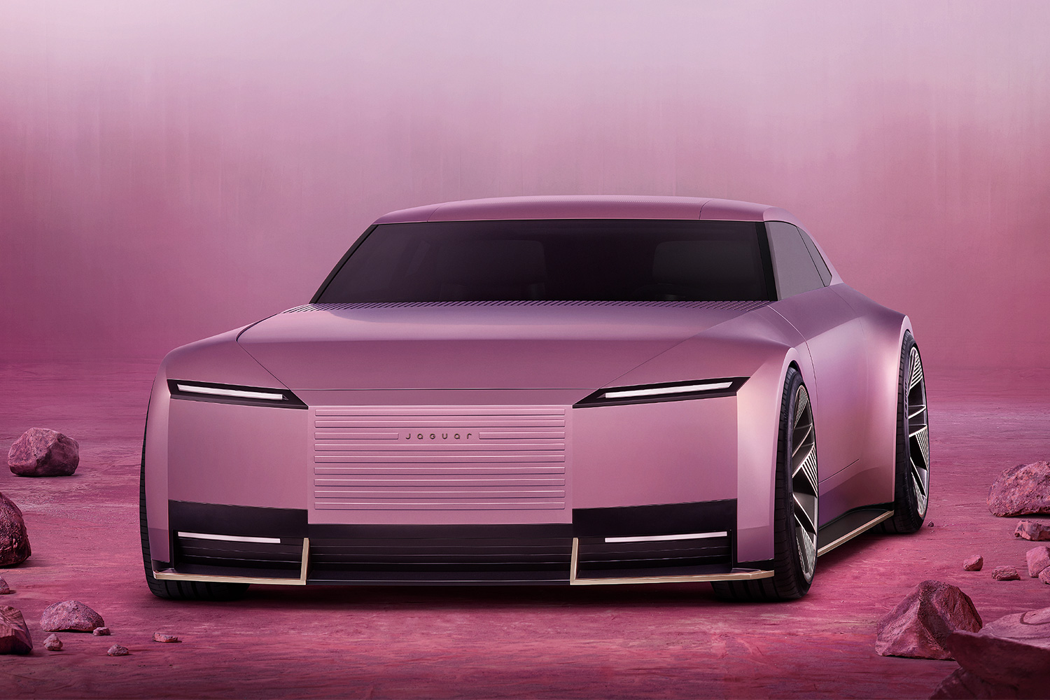 The new Jaguar Type 00 concept in the color Miami Pink