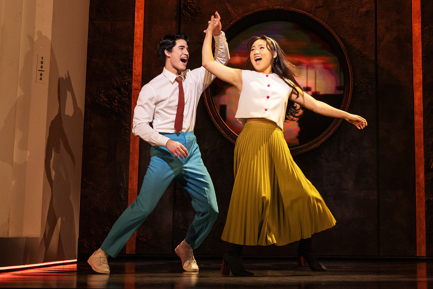 Darren Criss and Helen J Shen in “Maybe Happy Ending” on Broadway