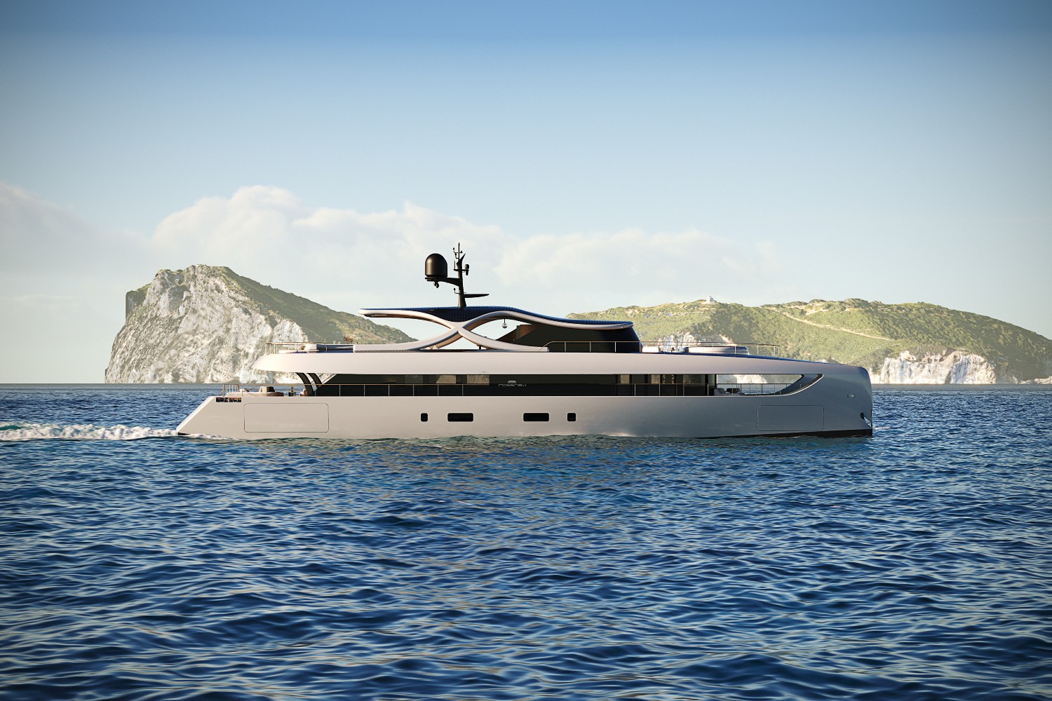 Rendering of the Solsea yacht concept