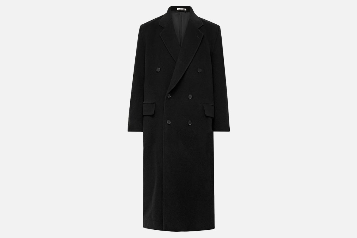 Auralee Oversized Double-Breasted Super 160s Wool Coat