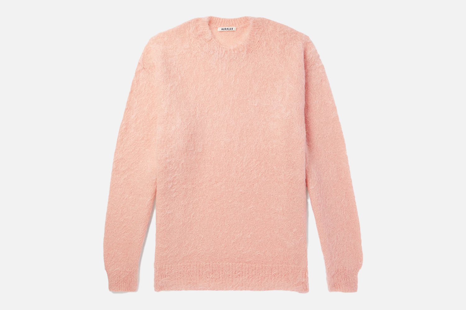 Auralee Oversized Brushed Mohair-Blend Sweater