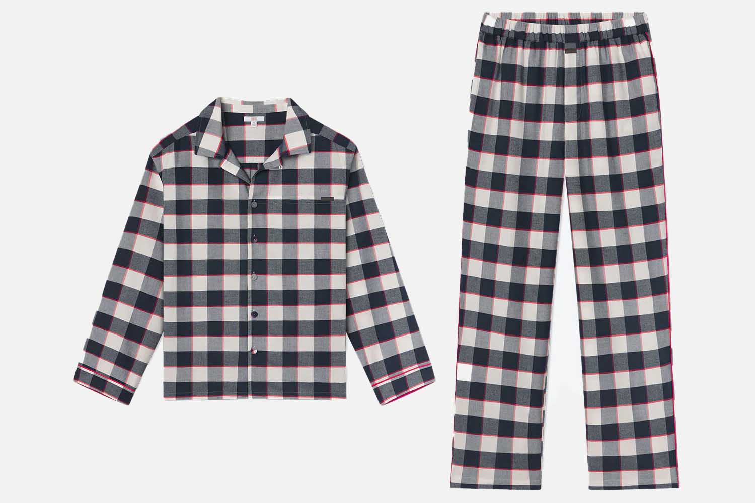 Lunya Men’s Brushed Flannel Button Up Set